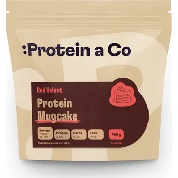 Protein Protein a Co Protein&Co Proteinový MugCake 490g - Red Velvet