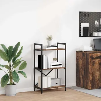 Knihovna Knihovna Kouřový dub 56 x 34 x 96 cm kompozitní dřevo