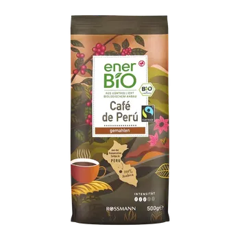 enerBiO BIO pražená káva mletá 100 % Arabica 500 g