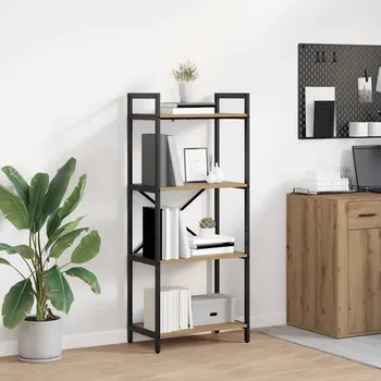 Knihovna Knihovna Artisanový dub 56 x 34 x 133,5 cm kompozitní dřevo