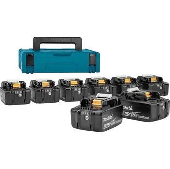 Článková baterie Sada Li-ion LXT 18V 8ks BL1850B+1ks Makpac typ 1 395x295x105mm