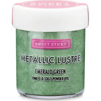 Prachová barva metalická Emerald Green 10ml - Sweet Sticks | Skvělé pro Váš domácí dort