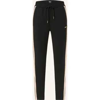 Dámské kalhoty Boss Dámské Lounge Kalhoty Mirage S Pruhy, černá / béžová, 40