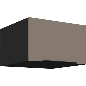 Kuchyňská skříňka 60 NAGU-36 1F, Horní kuchyňská skříňka o hloubce 57 cm, Aria sandgrau/černá