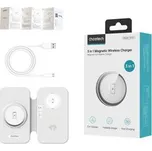 Indukční nabíječka Choetech T616-F 3 v 1 (bílá)