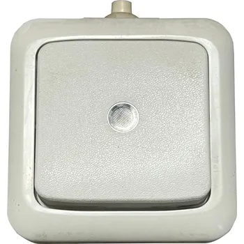 vypínač a zásuvka Spínač s průzorem ABB Variant 3558-07601 B, IP44, řazení 7 - bílá