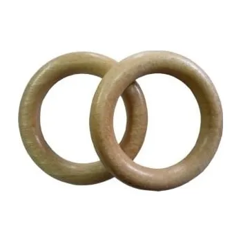 Uchycení záclony a závěsu Urbánek Kruh pro tyč průměr 28 mm dřevo Světlý dub