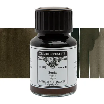 Tuš Rohrer & Klingner Zeichentusche 50 ml - Sepia