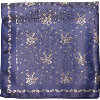 Šátek HEDVA ČESKÝ BROKÁT Šátek Ondrin VSh 76x76 SNÍTKA modrá