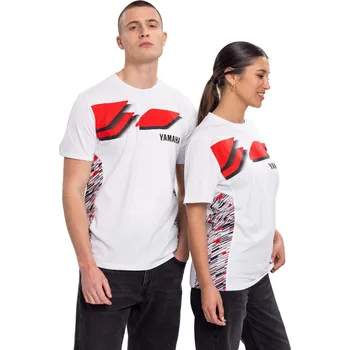 Pánské tričko Unisex tričko Yamaha k 70. výročí Yamaha, bílé Velikost: 3XL