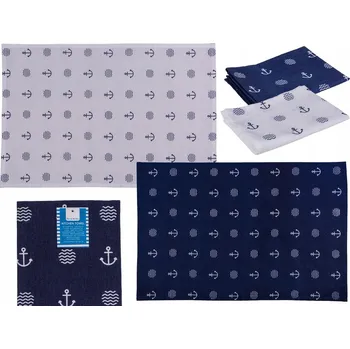 Utěrka Hadřík Kuchyňská utěrka s námořnickým motivem Bavlna