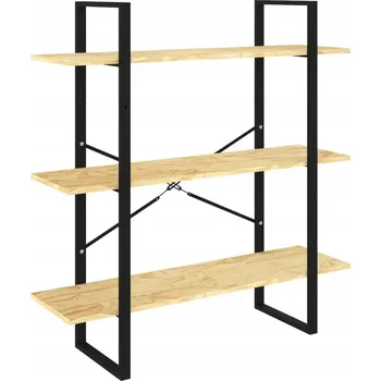 Knihovna Regál VidaXL 100 cm x 105 cm x 30 cm, odstíny hnědé