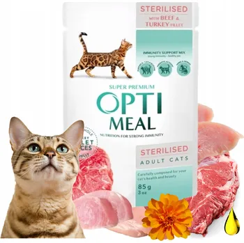 Krmivo pro kočku Optimeal krmivo pro psy, hovězí, 85 g (0,085 kg)