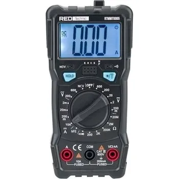 Multimetr Digitální LCD multimetr 600V, 10A, NCV RED TECHNIC
