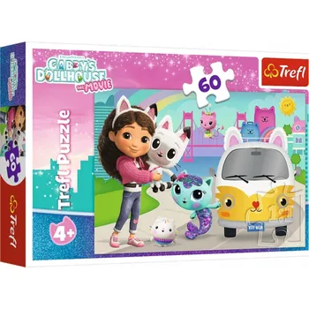 Puzzle Puzzle Trefl 60 dílků 17415 Trefl gábinin kouzelný domek