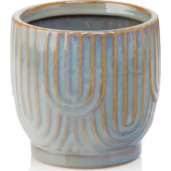 Květináč Květináč keramický béžový 14 cm