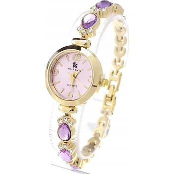 Hodinky 370 Exkluzivní dámské zlaté hodinky s třpytivými zirkony Kurren klasický styl