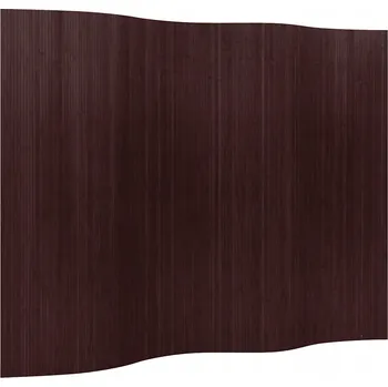Paraván VidaXL 241669 Bambusová Paraván 250 x 165 cm tmavě hnědá
