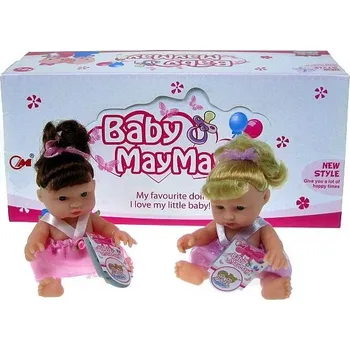 Panenka ND17_ZB-149542 Panenka 16 cm v oblečku, 2 druhy 530-