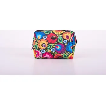 Kosmetická taška Kosmetická taštička Folkstar Lowicka černá, vícebarevná