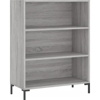 Knihovna Regál, šedý dub sonoma, 69,5x32,5x90 cm