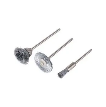 Brusný kartáč WOLFCRAFT - Minikartáč drátěný, sada 3ks