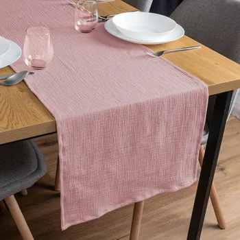 ubrus Mušelínový běhoun na stůl MSN-041 Starorůžový 20x120 cm