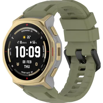 Příslušenství k chytrým hodinkám eses Silikonový řemínek pro Xiaomi Amazfit T-Rex 3 Pro 44mm - Zelený