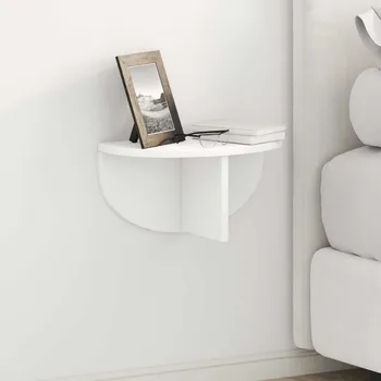 police Nástěnná polička 2 pcs Bílá 38 x 19 x 19 cm kompozitní dřevo