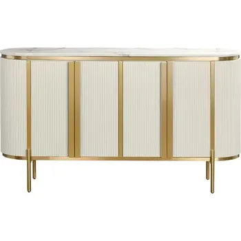Komoda Komoda Stilig ST384 160 cm mramor/ecru/zlatá