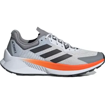 Dámská běžecká obuv Pánská běžecká trailová obuv ADIDAS-Terrex Soulstride Flow M dash grey/carbon/semi impact orange Šedá 41 1/3