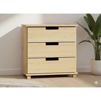 Komoda Komoda z masivu FELIX Z2 šířka 100 cm Barevné provedení: Dub tmavý - hl. 42 cm