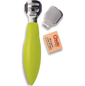 Credo Solingen Seřezávač zrohovatělé kůže s klipem na rašpli Pop Art zelený