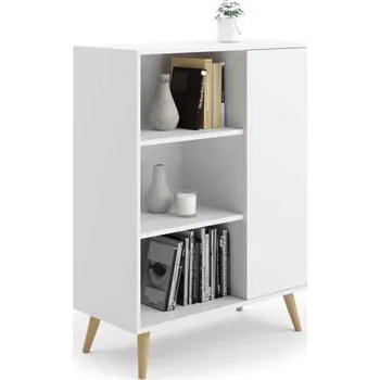 regál Regál skříň Fondi bílý, skandinávský