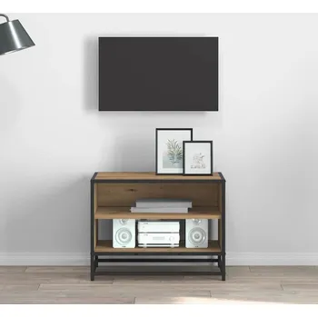 Obývací pokoj TV jednotky Artisanový dub 61 x 40 x 46 cm Kompozitní dřevo