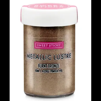 Prachová barva metalická Burnt Bronze 10 ml - Sweet Sticks | Cukrářské potřeby