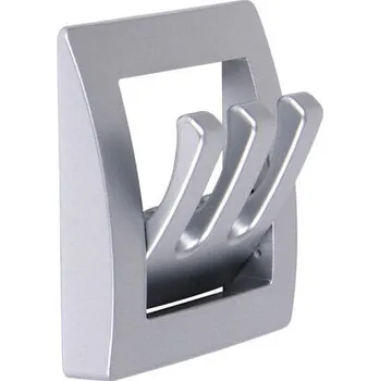 Příslušenství ke karavanu Sklopný háček Fawo na oblečení s třemi ramínky barva Matná stříbrná