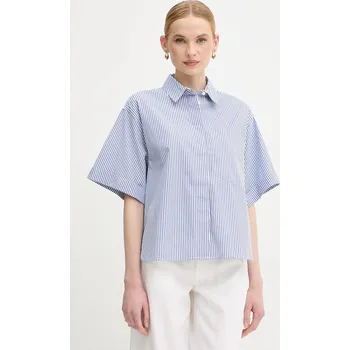 Pánská košile Košile United Colors of Benetton 5SZRDQ0C0 námořnická modř 59X, vel. XS