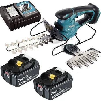 Makita DUM604ZX aku nůžky na trávu + 2x baterie BL1850B 18V/5,0Ah + rychlonabíječka DC18RC