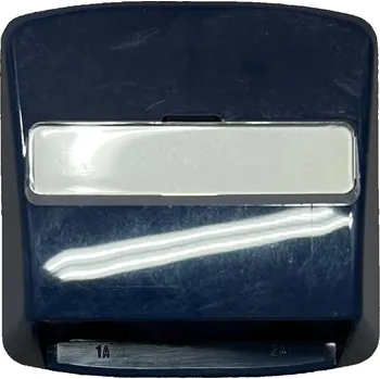 vypínač Kryt dvojnásobné zásuvky telefonní ABB Tango 5013A-A00215 M, popisné pole - tmavě modrá