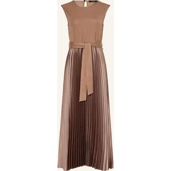 Dámské šaty Weekend Max Mara Dámské Šaty Samuele S Plisováním, hnědá, 42