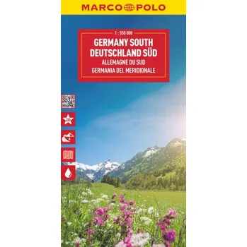 MARCO POLO Reisekarte Deutschland Süd 1:550.000 (DE)