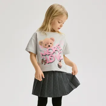 Dívčí sukně Reserved - Kraťasová sukně s příměsí viskózy - tmavě šedá - 416FW-90X - 416FW-90X-128