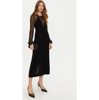 Dámské šaty TWINSET Koktejlové šaty 242TT2180 Černá Slim Fit 42