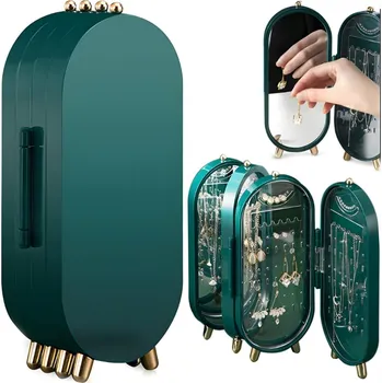 Šperkovnice Skladacia šperkovnica - Zelená