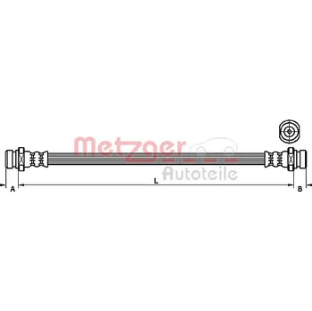 Brzdová hadice Brzdová hadice METZGER 4110834