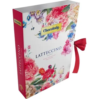 Čokoláda CHOCOLADY Latteccino Pralinky z mléčné čokolády s duo krémovou nápní 150 g