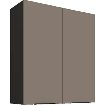 Kuchyňská skříňka 80 G-90 2F, Horní kuchyňská skříňka Aria sandgrau/černá