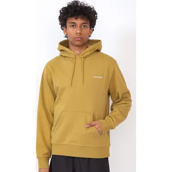 Pánská mikina Mikina S Kapucí Carhartt WIP Script Embroidery Agate White - XL