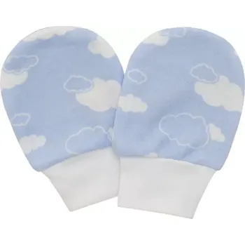 Rukavice ESITO | Rukavice bavlna potisk obláček Blue - obláček modrá / 68